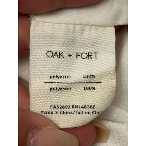 EUC Oak + Fort cropped jumpsuit white S - Picture 4 of 8